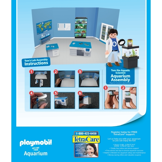 Tetra PLAYMOBIL Explore Your Aquarium 10 Gallon Kit Features Side Panel