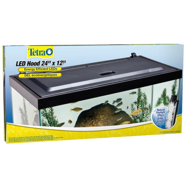 Tetra LED Aquarium Hood 24x12 Front