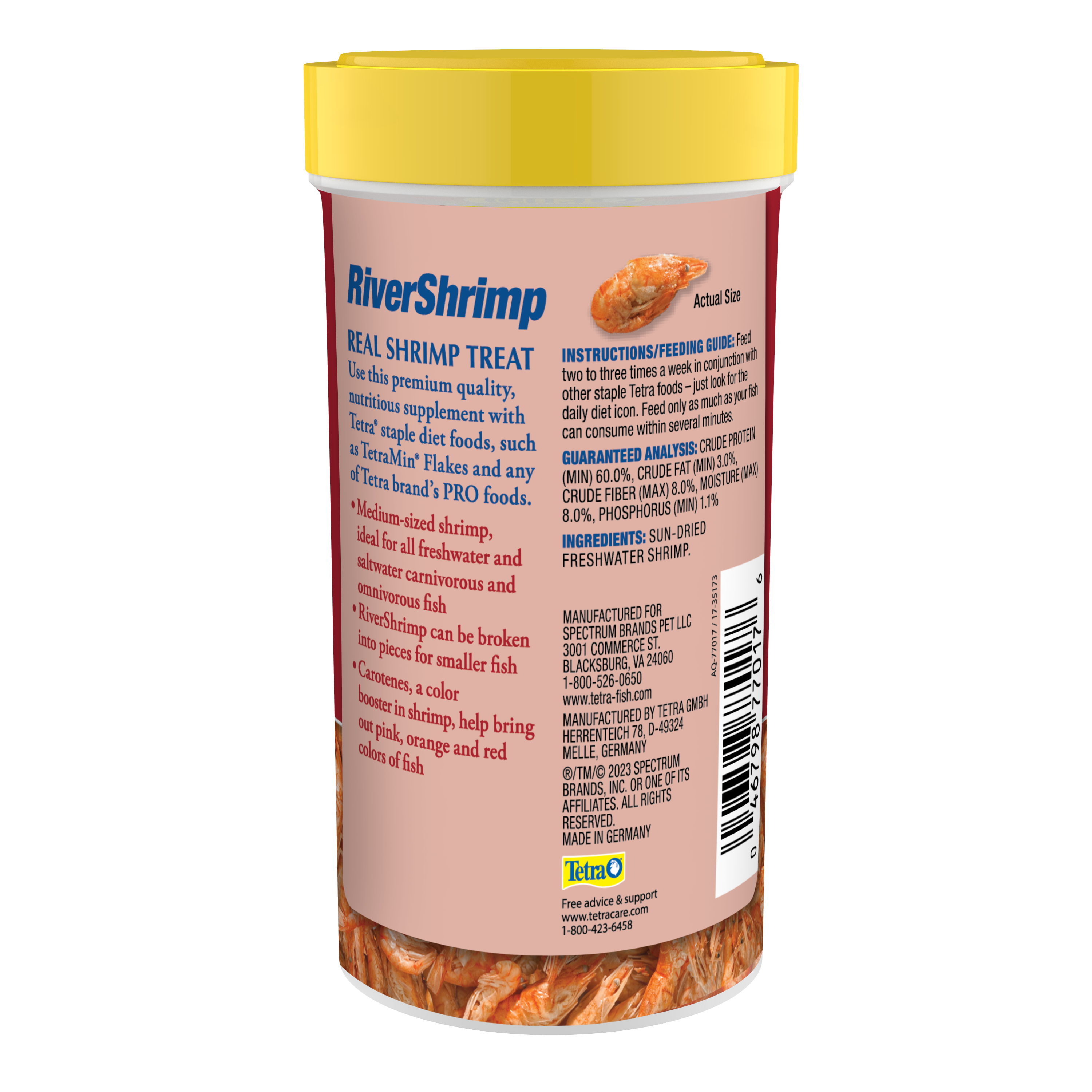 Tetra River Shrimp back