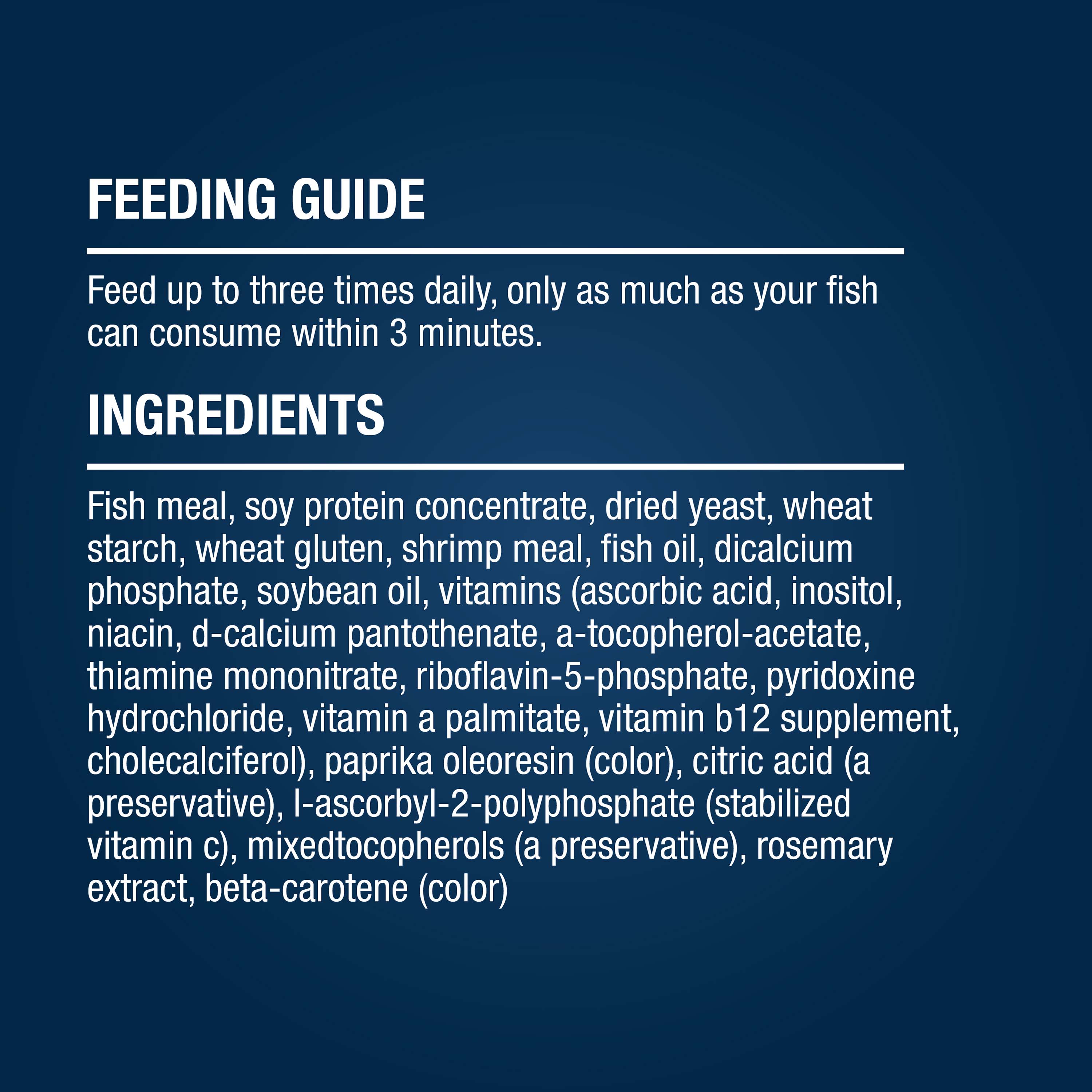 AQ-16250 TetraCichlid™ Floating Cichlid Pellets - Feeding Guide