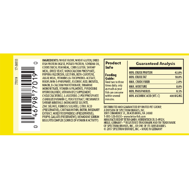 Tetra Betta Small Pellets Back