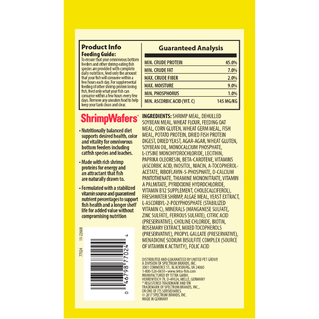 Tetra Shrimp Wafers Back