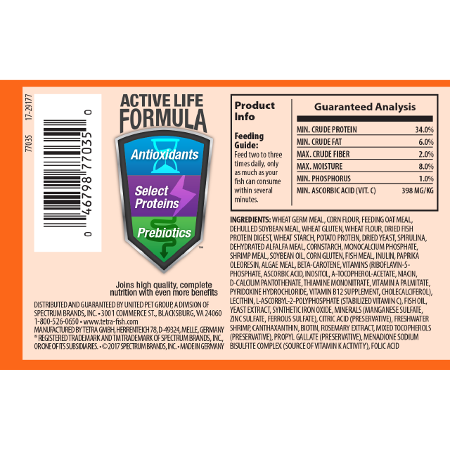 Tetra Goldfish Small Pellets Back