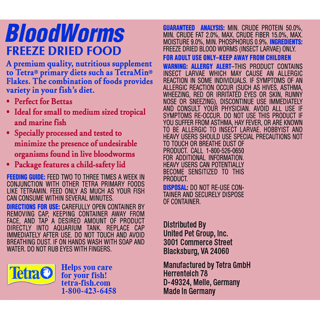 Tetra BloodWorms Back