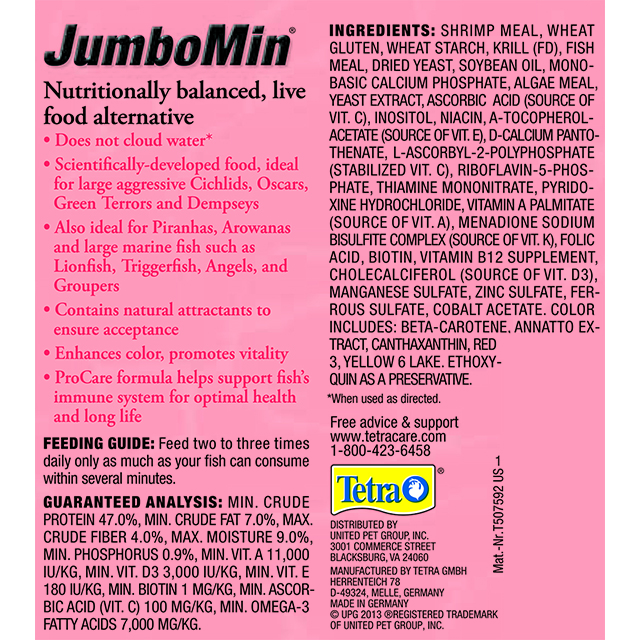 Tetra JumboMin Large Floating Sticks Back