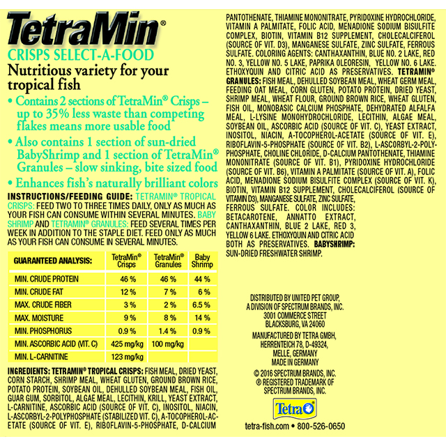 Tetra Min Crisps Select-A-Food Back