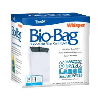 Tetra Whisper Bio-Bag Replacement Cartridges 8 ct Large Front
