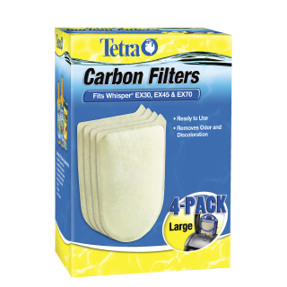 Tetra Whisper EX Carbon Filter Replacement Cartridges Large 4 ct Front