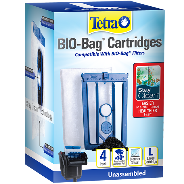 Tetra Whisper Bio-Bag Cartridges with Stay Clean Technology 4 ct Large Front