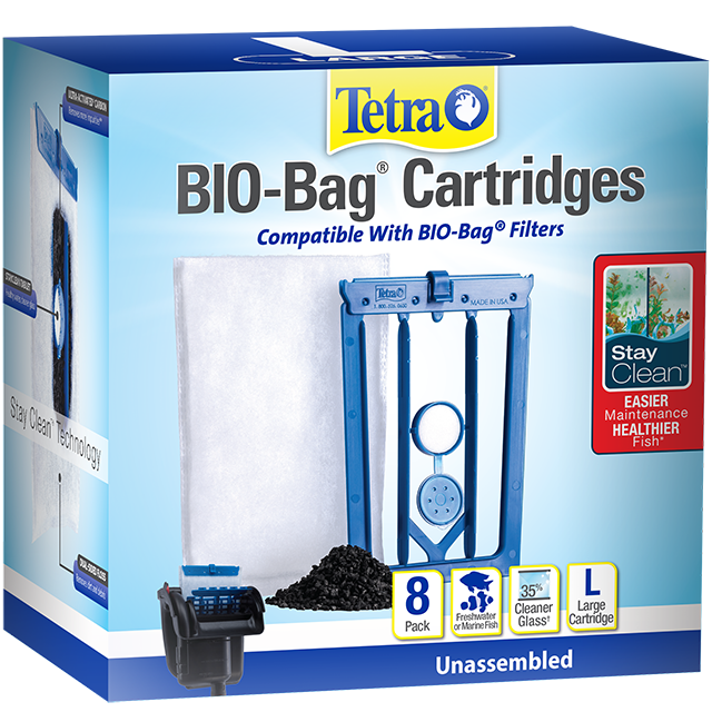 Tetra Whisper Bio-Bag Cartridges with Stay Clean Technology 8 ct Large Front