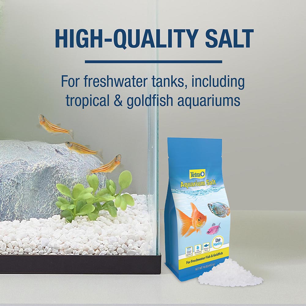 Tetra Aquarium Salt for Freshwater Fish Tanks, 16 Ounces - High quality salt