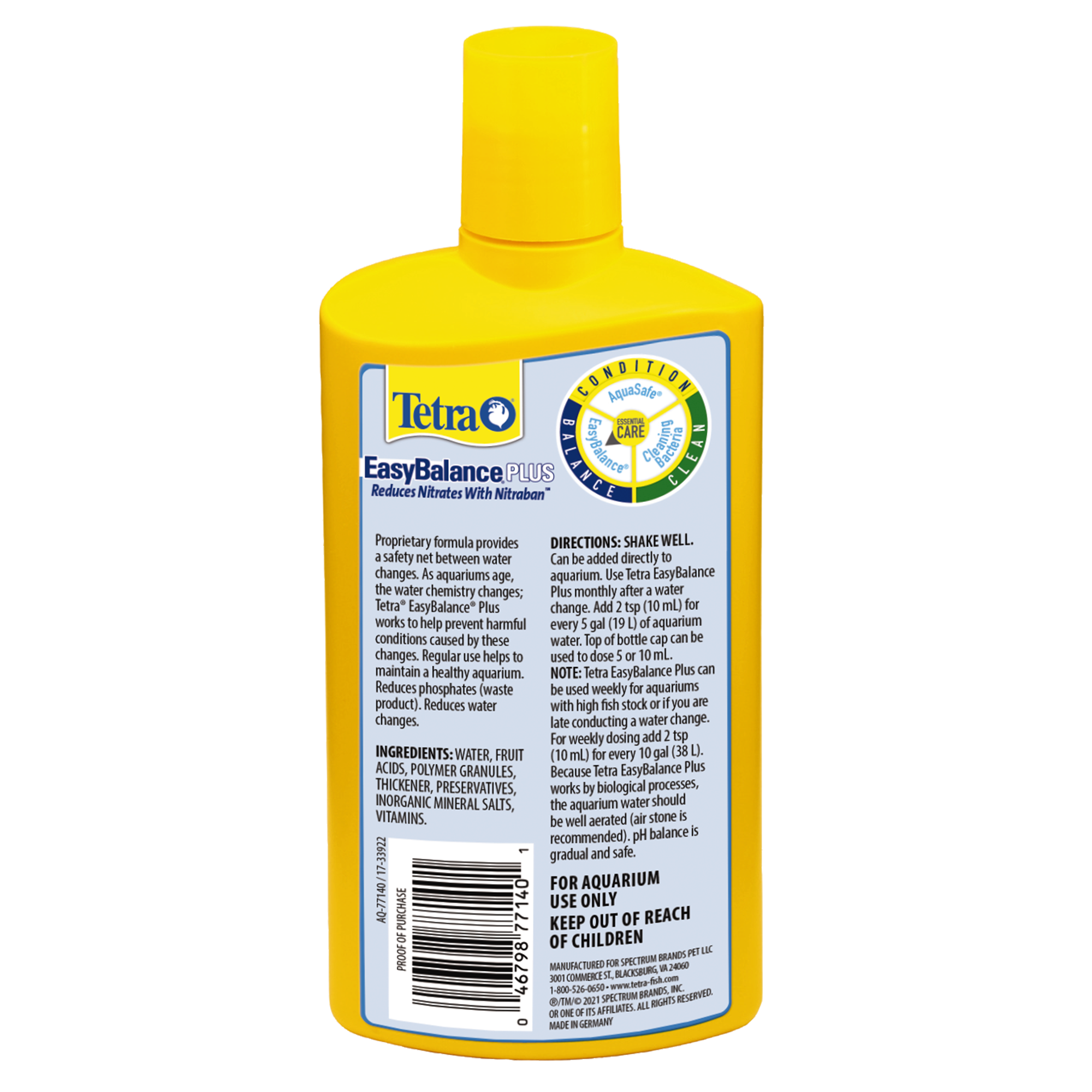 AQ-77140 EasyBalance® Plus 16.9 fl oz Back Render