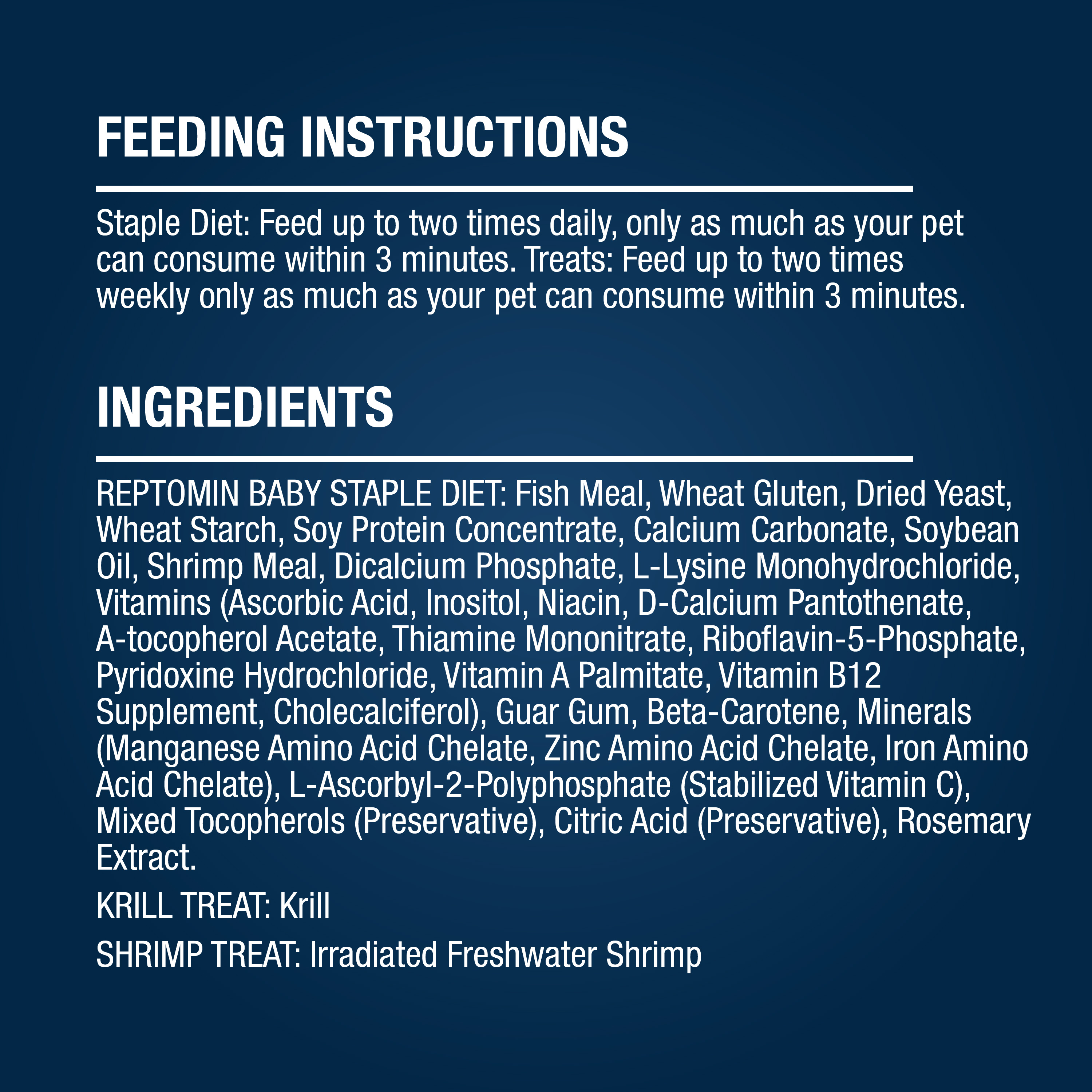 AQ78626 ReptoMin Select-A-Food Feeding and Ingredients