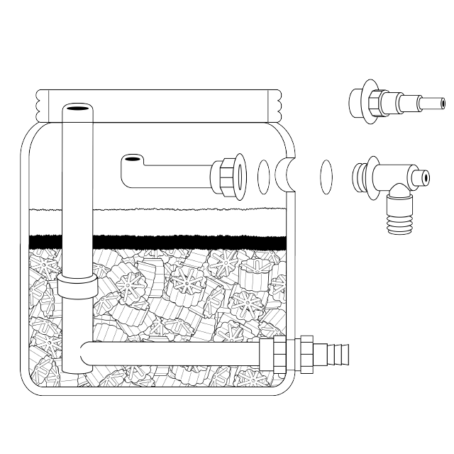 Tetra Pond ClearChoice BioFilter Cutaway Illustration