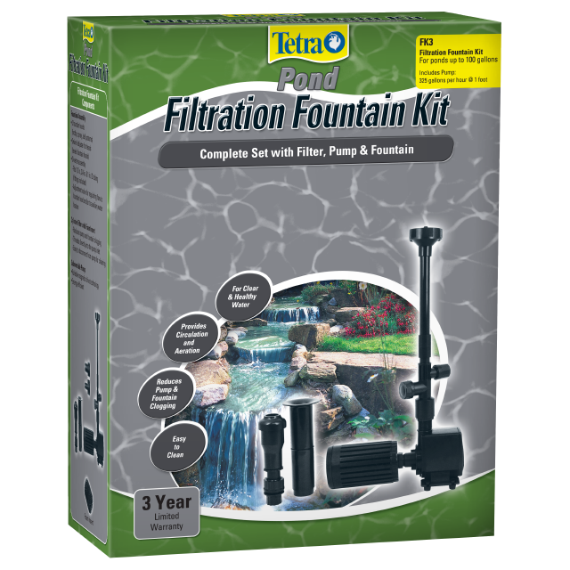 Tetra Pond Filtration Fountain Kit Front