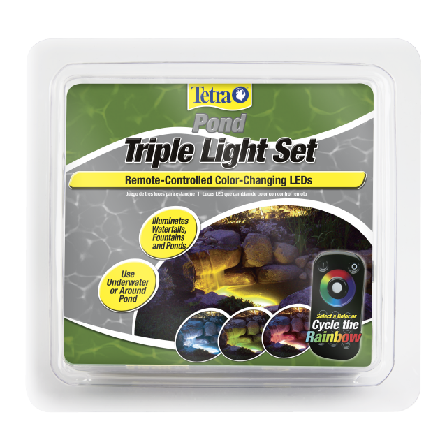 Tetra Pond Triple Light Set with Remote Front