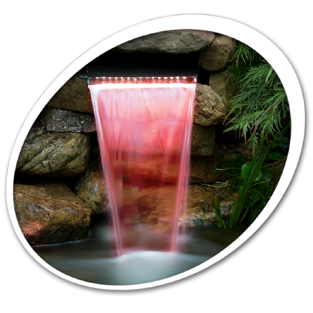 Tetra Pond LED Waterfall Light Set with Remote Red Light Mode