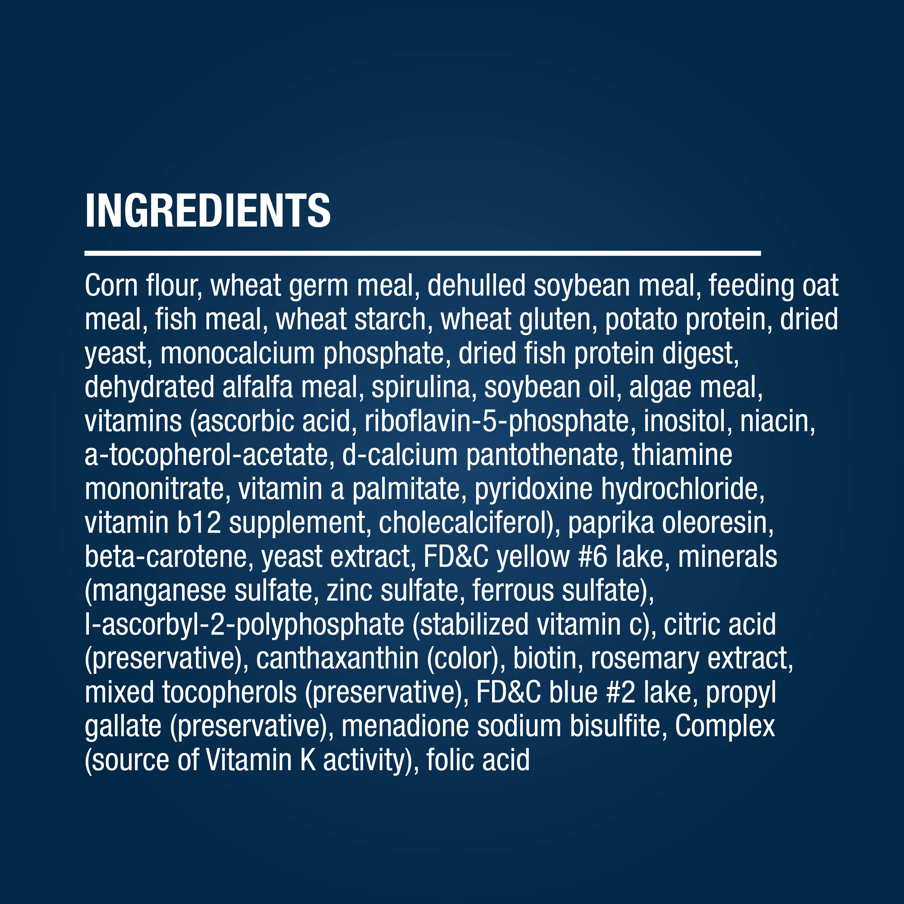 AQ-16454 Variety Blend Food Zipper Bag Ingredients