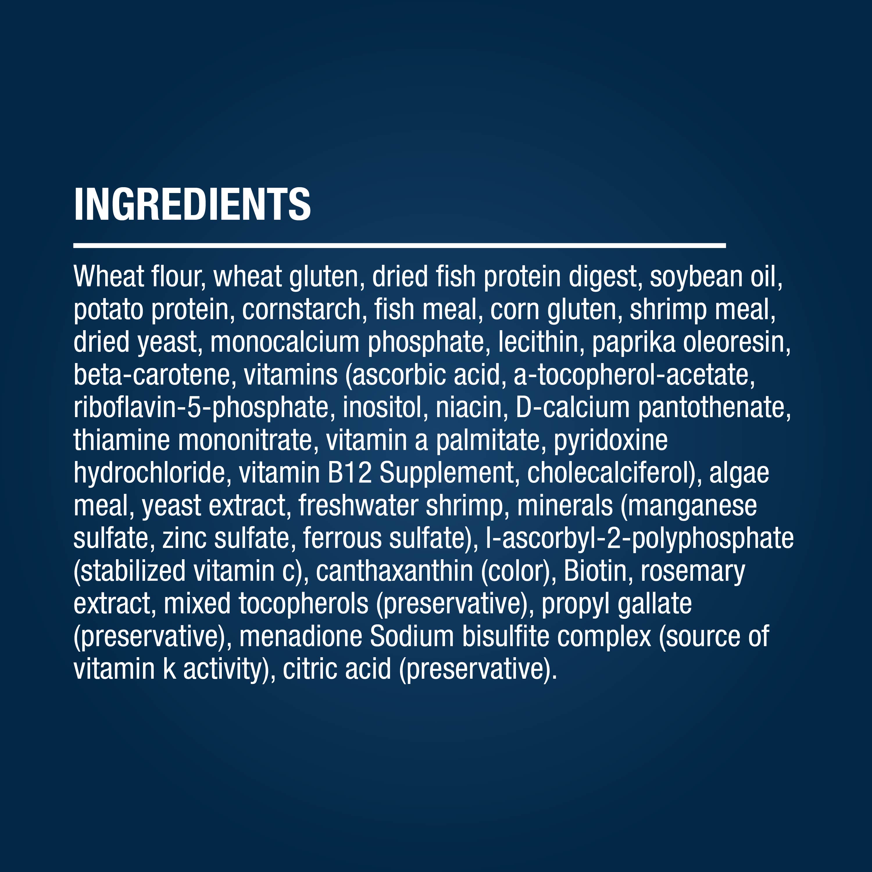 AQ-16489 Koi Growth Zipper Ingredients