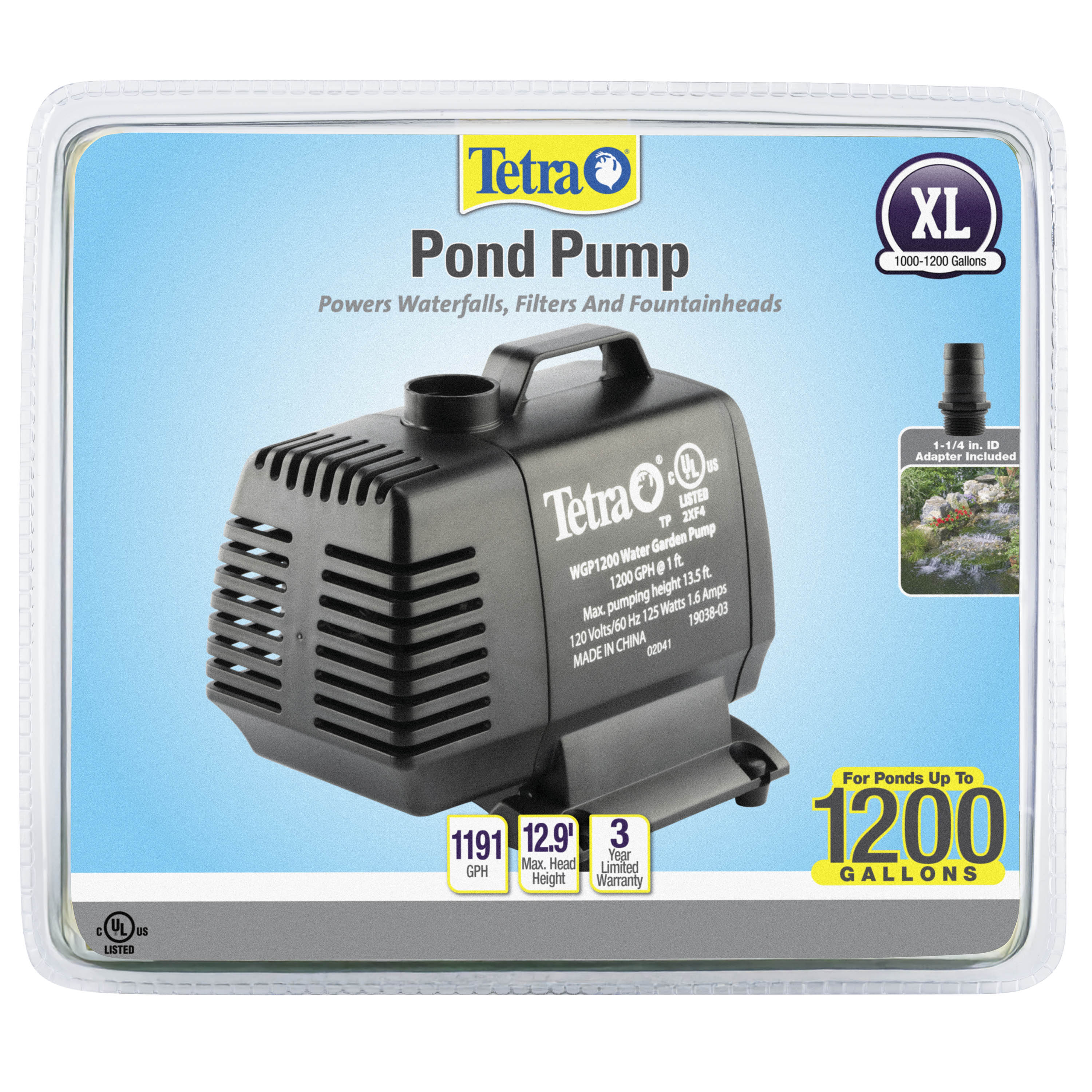 Water Garden Pond Pump - 1200 (GPH)