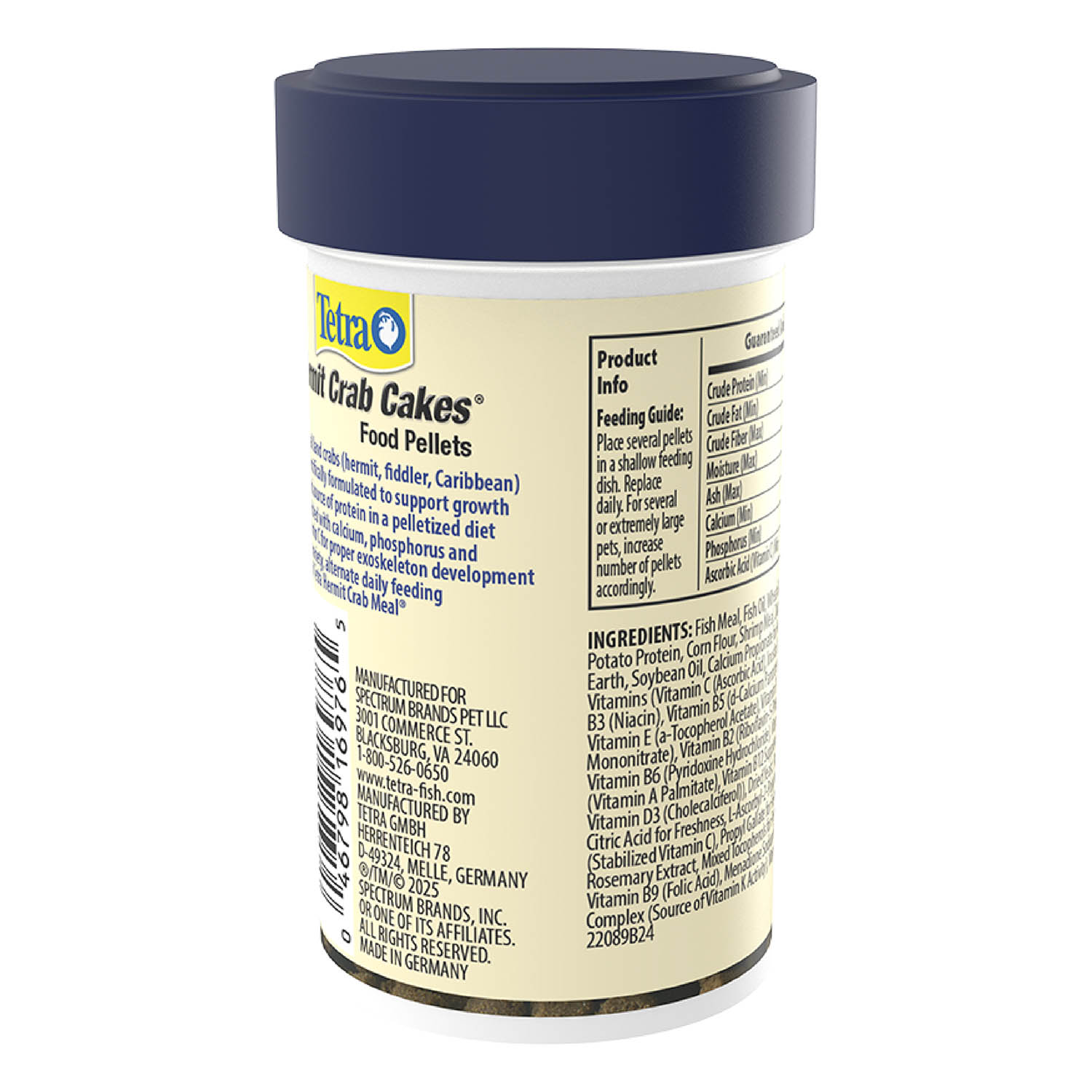 Tetra Hermit Crab Cakes Food Pellets Back Render