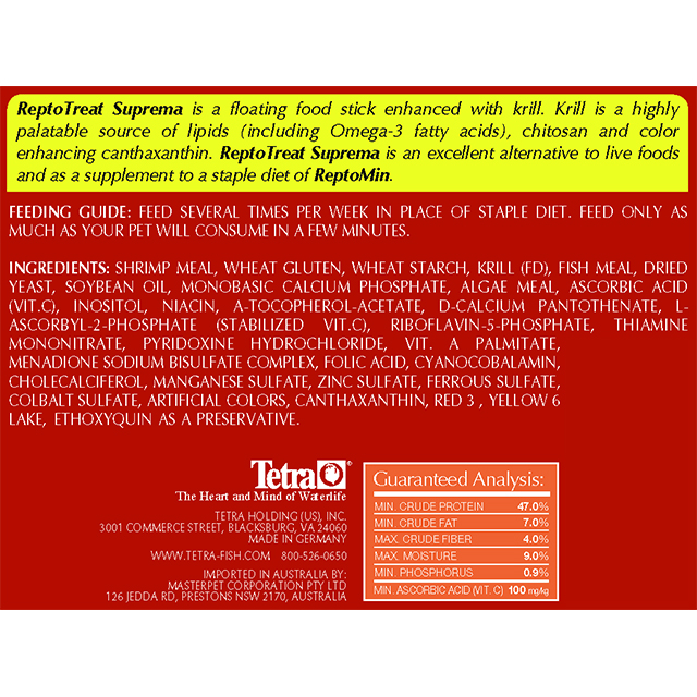 ReptoTreats Suprema Package Back