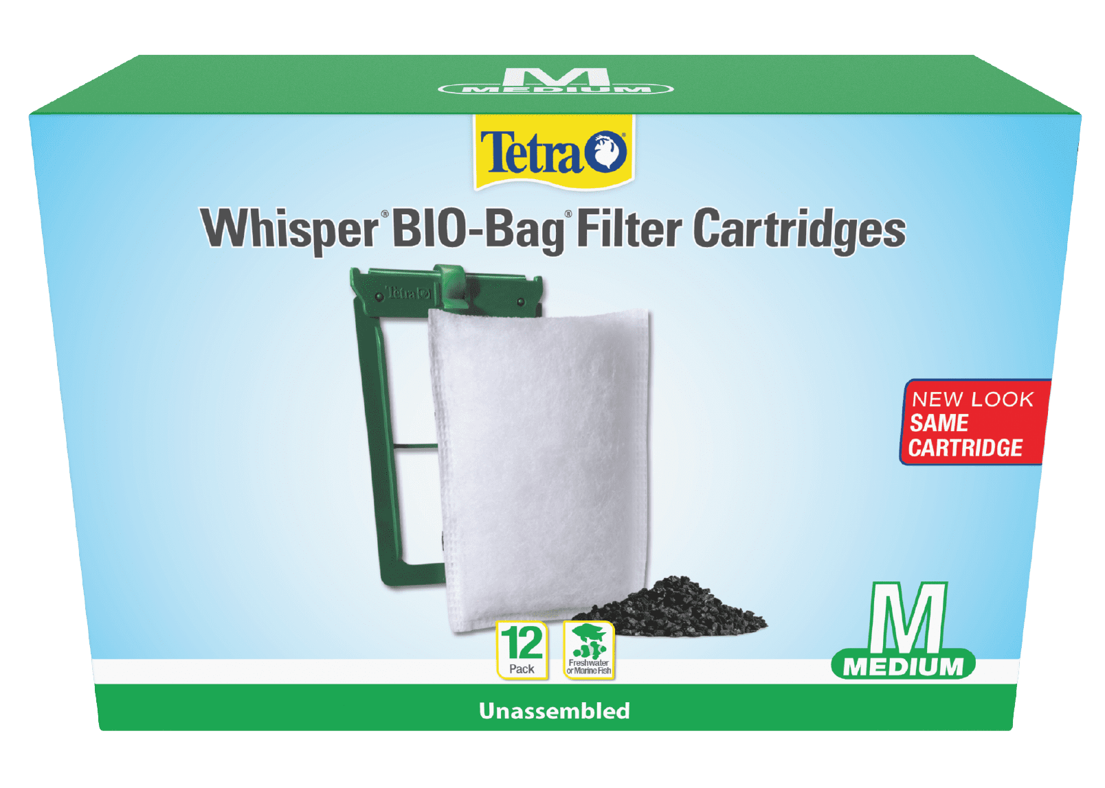 Cartuchos de Repuesto Whisper® Bio-Bag® (Sin Ensamblar) Medium 12 ct Front