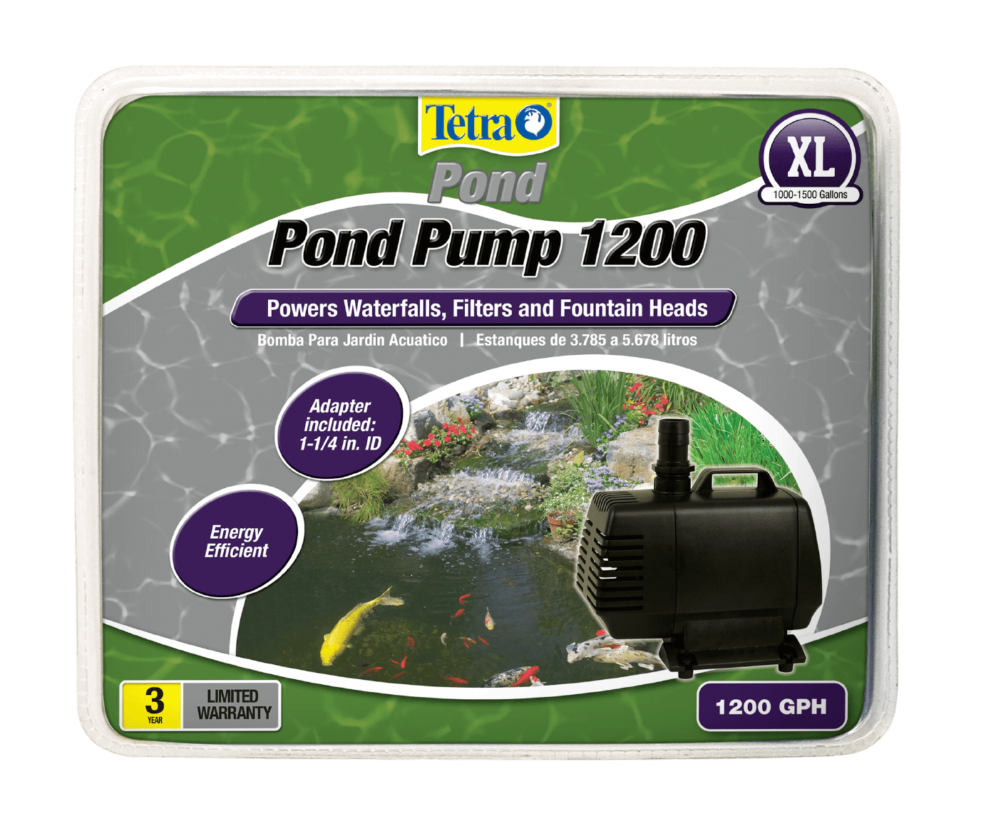 Bomba de Agua para Fuente de Jardín XL Front