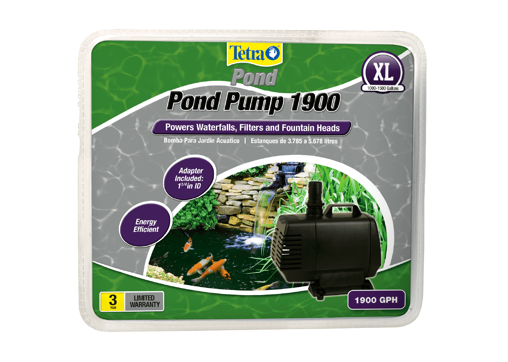 Bomba de Agua para Fuente de Jardín XL Front