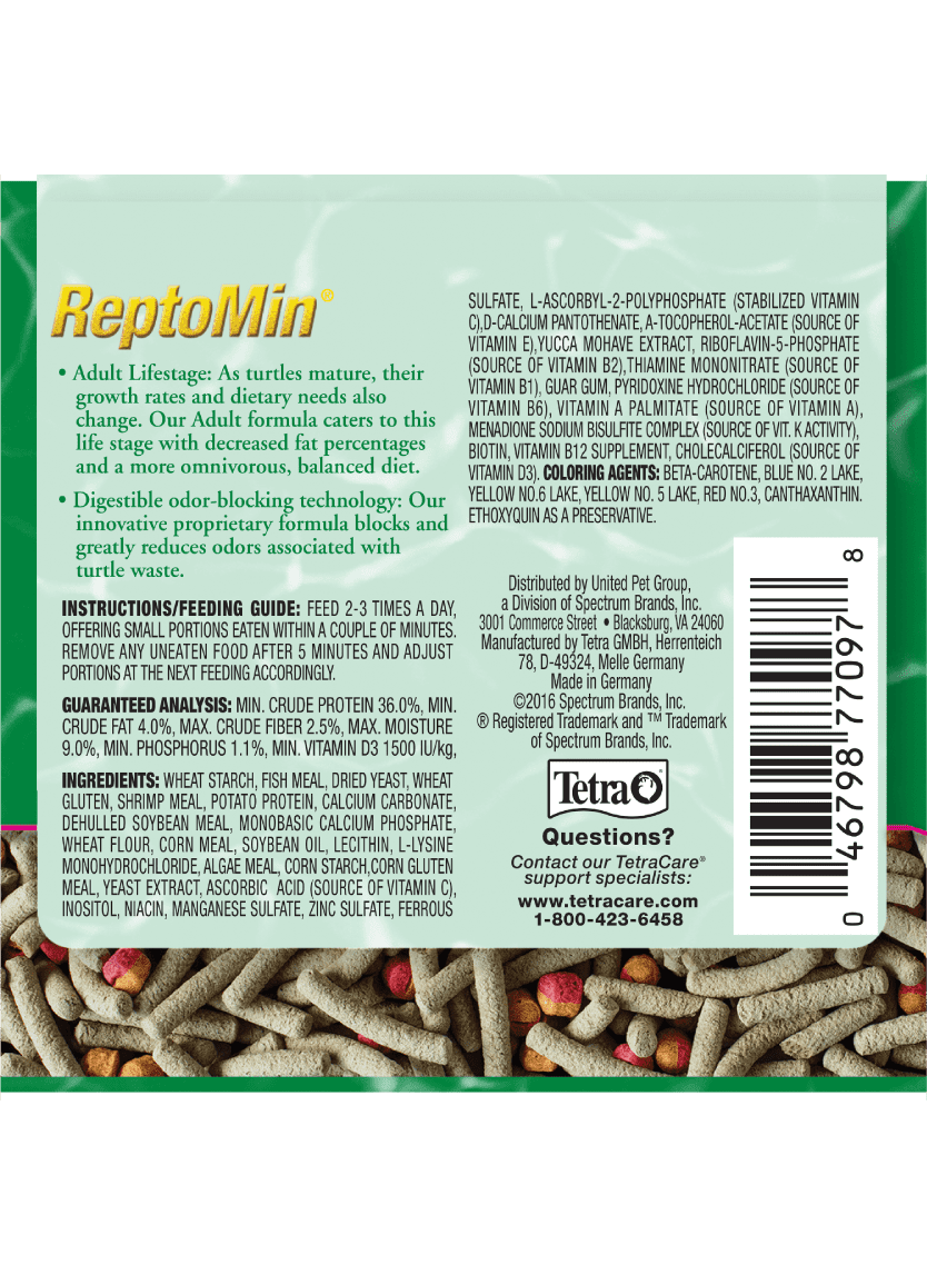TetraPro ReptoMin® Fórmula para Tortugas Adultas Label
