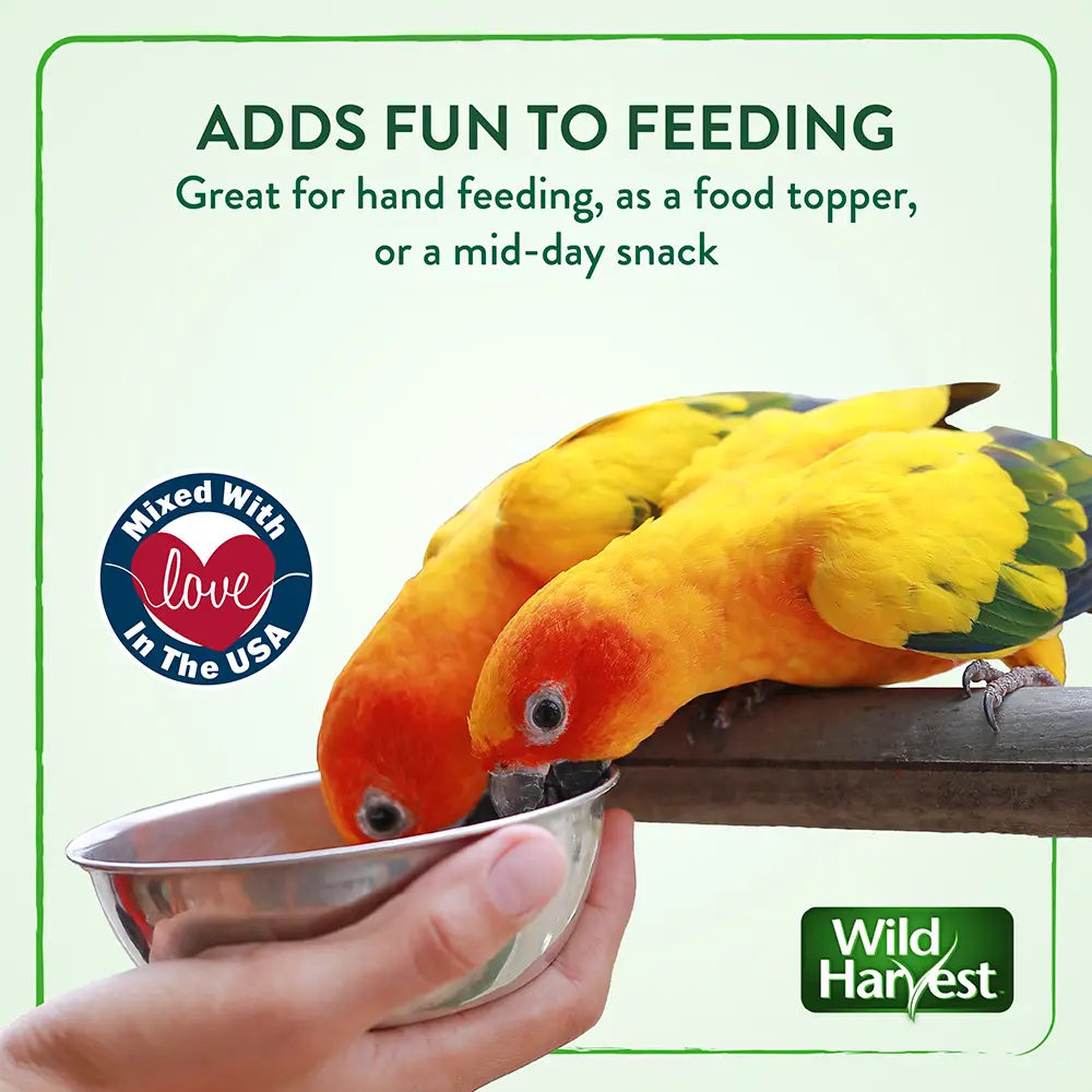 ADDS FUN TO FEEDING Great for hand feeding, as a food topper, or a mid-day snack