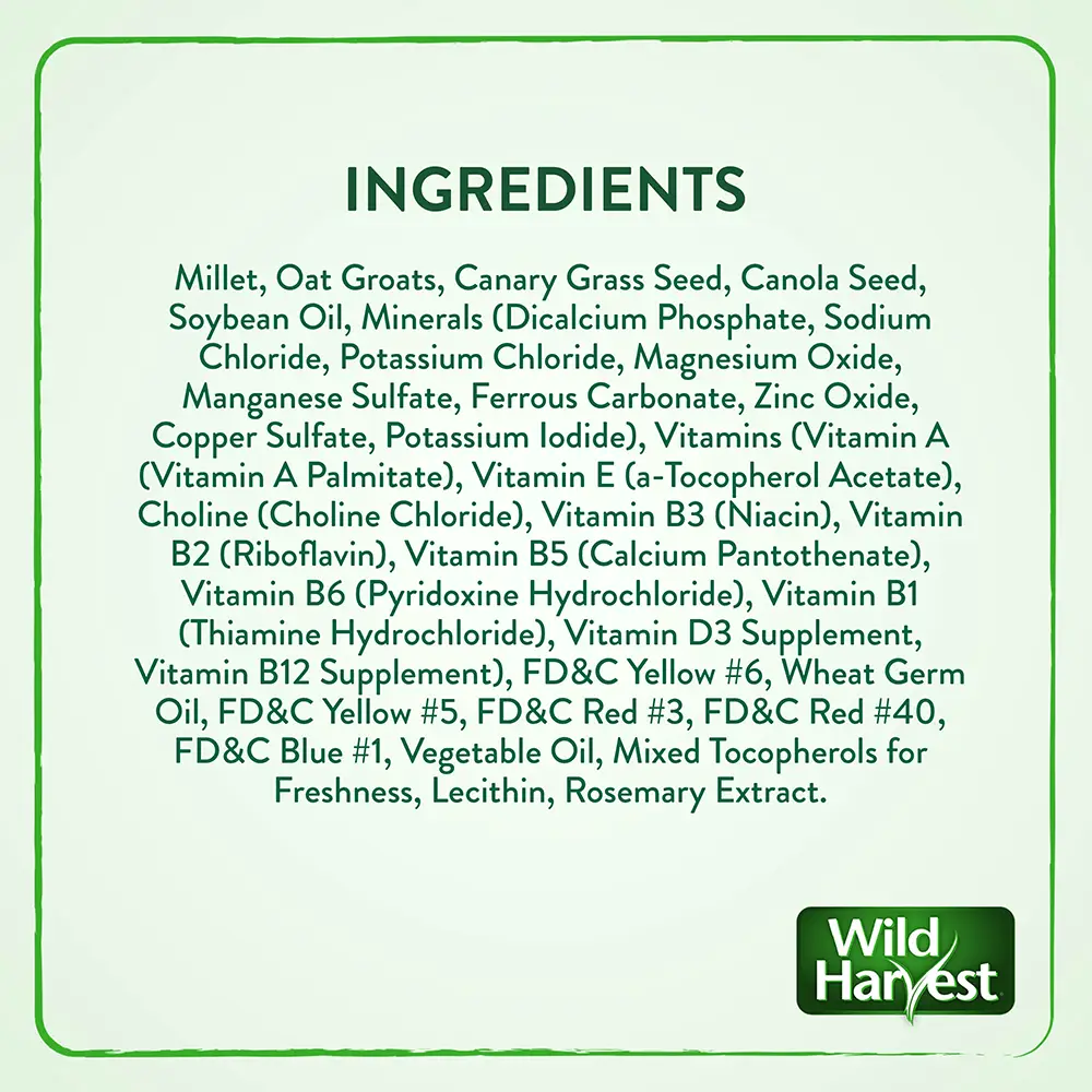 Image of wild harvest daily blend ingredients