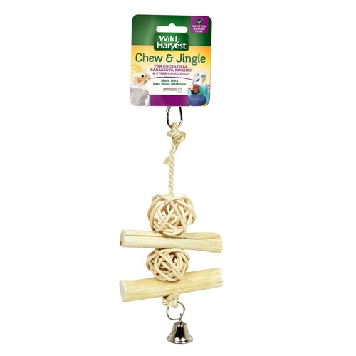Chew and Jingle Natural Toy Front