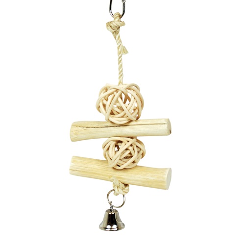 Chew and Jingle Natural Toy Out of Pack