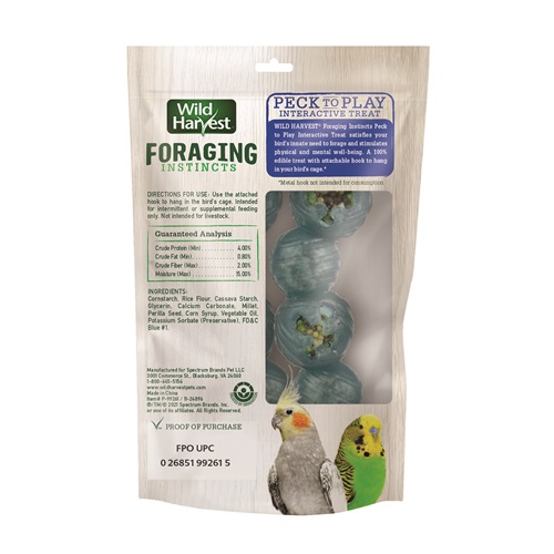 Foraging Instinct Peck to Play Treats, Small, 2 Treats