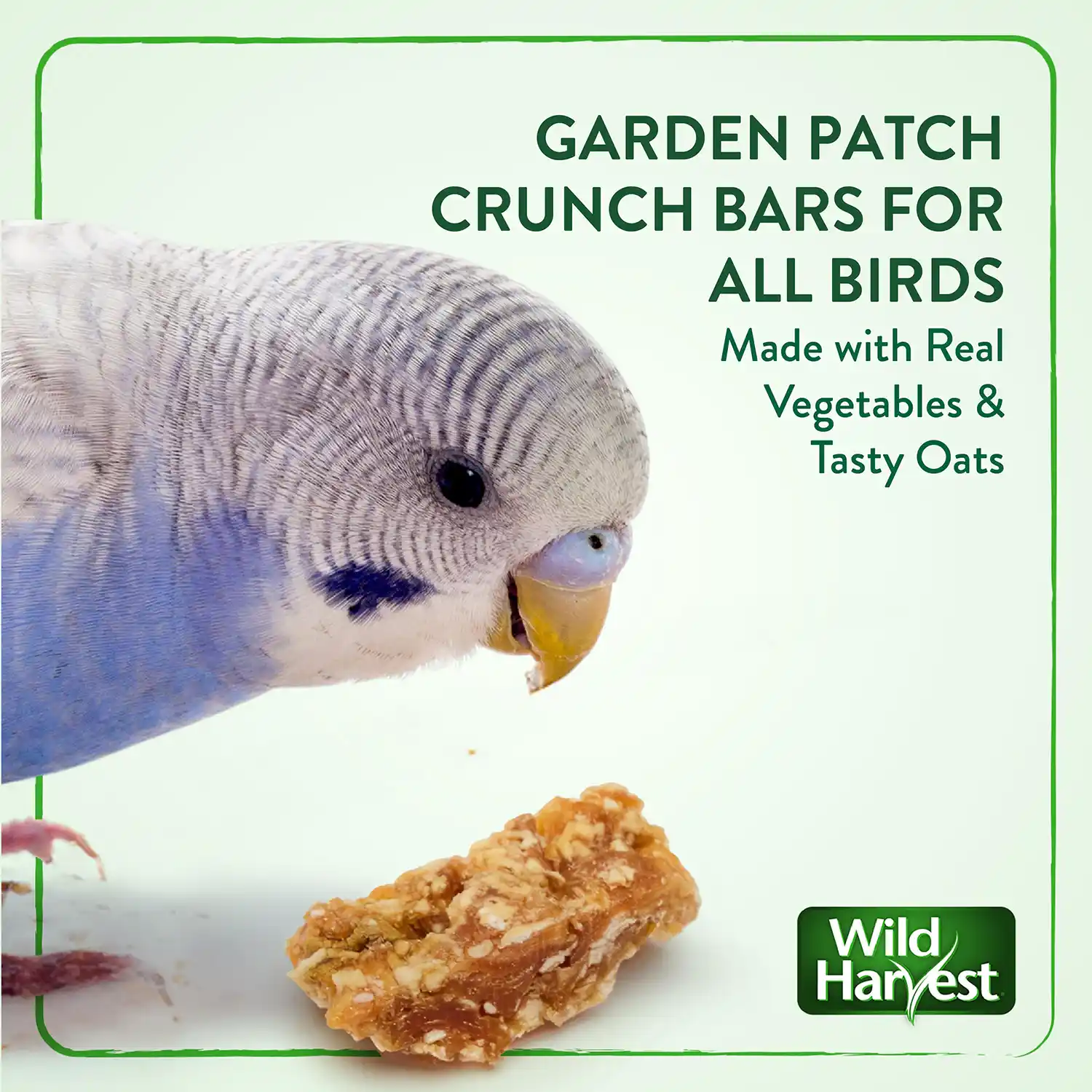 GARDEN PATCH CRUNCH BARS FOR ALL BIRDS Made with Real Vegetables & Tasty Oats