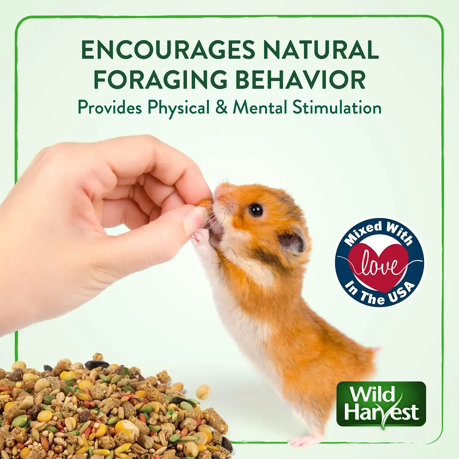 ENCOURAGES NATURAL FORAGING BEHAVIOR Provides Physical & Mental Stimulation