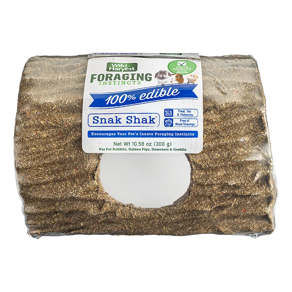 Foraging Instincts Snak Shak 100% Edible Hideaway, 1 Count - Front of package