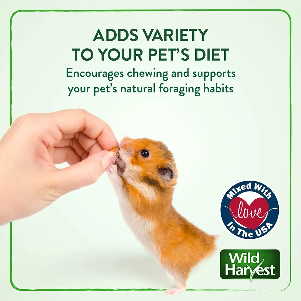 ADDS VARIETY TO YOUR PET'S DIET. Encourages chewing and supports your pet's natural foraging habits.