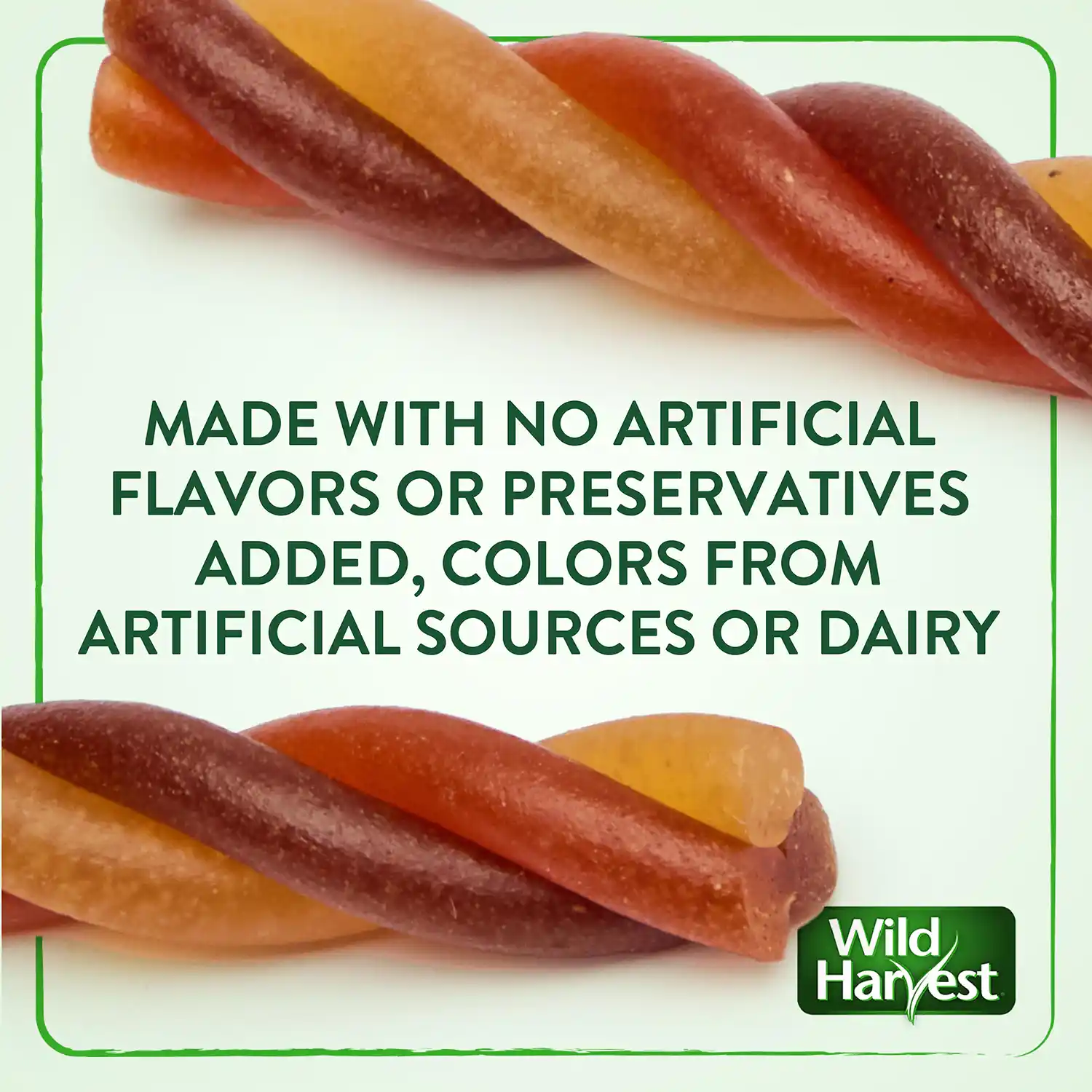 MADE WITH NO ARTIFICIAL FLAVORS OR PRESERVATIVES ADDED, COLORS FROM ARTIFICIAL SOURCES OR DAIRY